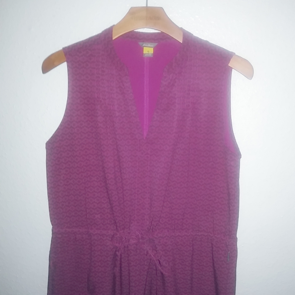 Eddie Bauer M Purple Pattern Drawstring Waist Sle… - image 4